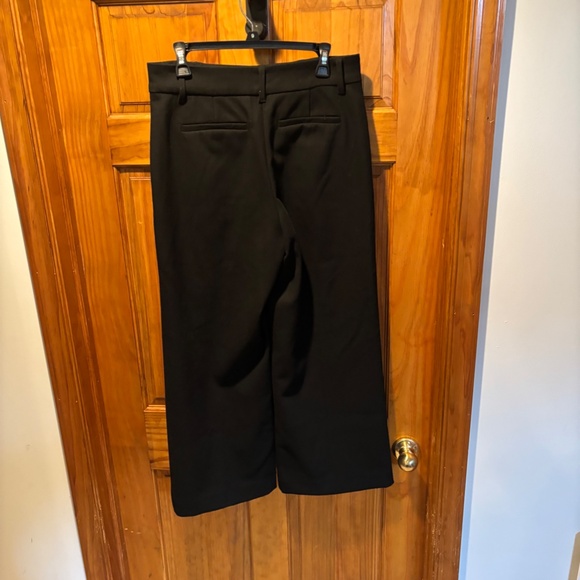 Oak + Fort Women's Wide Leg Trouser in Black Size 6 - Picture 3 of 6